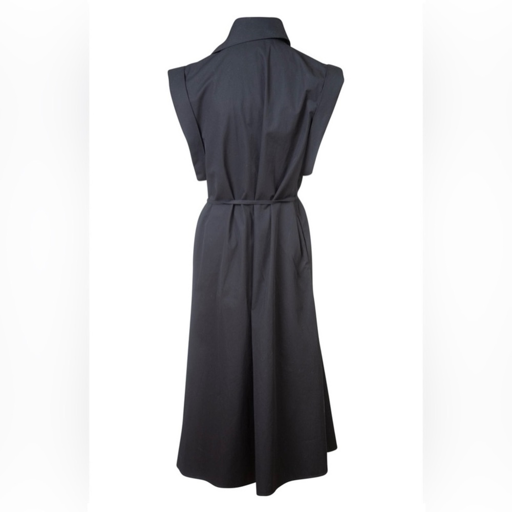 CO Asymmetrical Button Down Dress in Black (est. retail $895) Size Med - Picture 2 of 8
